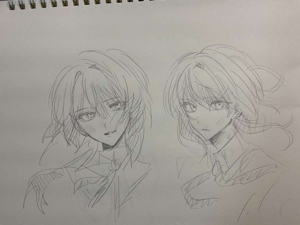 n_AUN_n's tweet photo. お久しぶりのアナログ絵 https://t.co/uadWs9kuBR