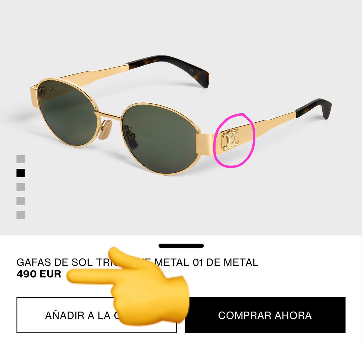 PlantaNoble_'s tweet photo. Gafas Celine de 500 pavitos. https://t.co/2Ojj34A6Gn
