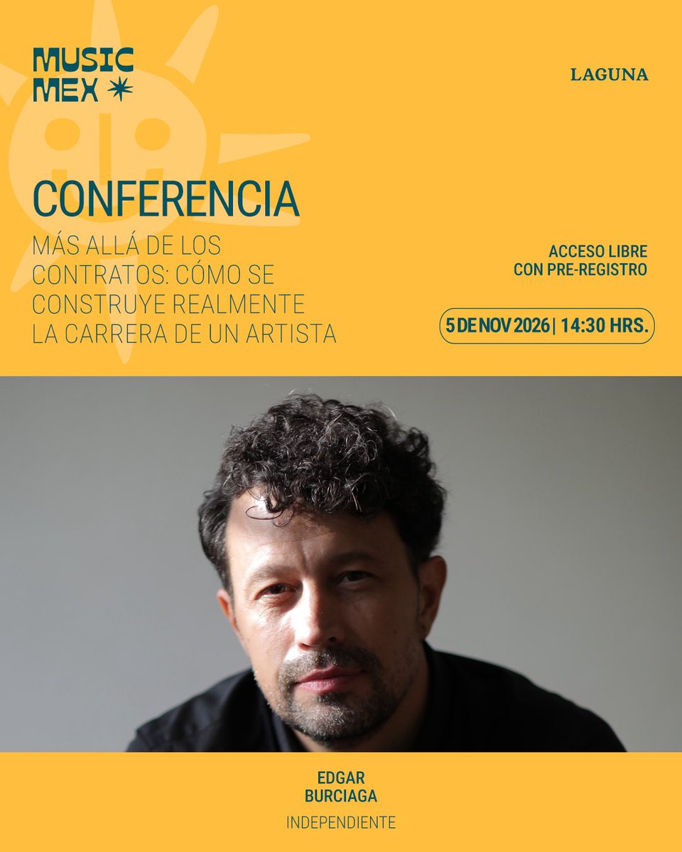 musicmexcdmx's tweet photo. Más allá de los contratos: cómo se construye realmente la carrera de un artista 🎶

🎟️ Vive esta conversación y todos los paneles de MUSICMEX 2026 con tu Pase de Delegado y accede a todos los paneles, tanto gratuitos como privados.

🔗 Consigue el tuyo en https://t.co/FYQWfEXTAC https://t.co/6NowTVh8Kc