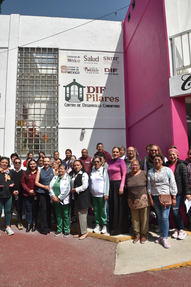 DIFEM_'s tweet photo. Qué alegría compartir la inauguración de los Centros de Desarrollo Comunitario DIF Pilares en #Huehuetoca y #Atizapán, espacios que se convierten en puntos de encuentro, aprendizaje y nuevas oportunidades. #ElPoderDeServir
¡Enhorabuena a sus equipos! ❤️✨ https://t.co/R6n52jqmcu