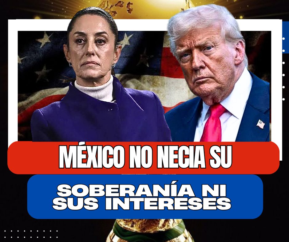 Politicaymas01's tweet photo. 🇲🇽📜 ¡SHEINBAUM FIJA POSTURA ANTE EL T-MEC: "NO VAMOS A FIRMAR NADA QUE AFECTE NUESTRA SOBERANÍA"!

LA LÍNEA ROJA QUE MÉXICO NO ESTÁ DISPUESTO A CRUZAR

¿Qué dijo exactamente?

En su conferencia matutina, la presidenta fue directa: "Lo que sí debe saber el pueblo de México . https://t.co/zsfwwQocSx