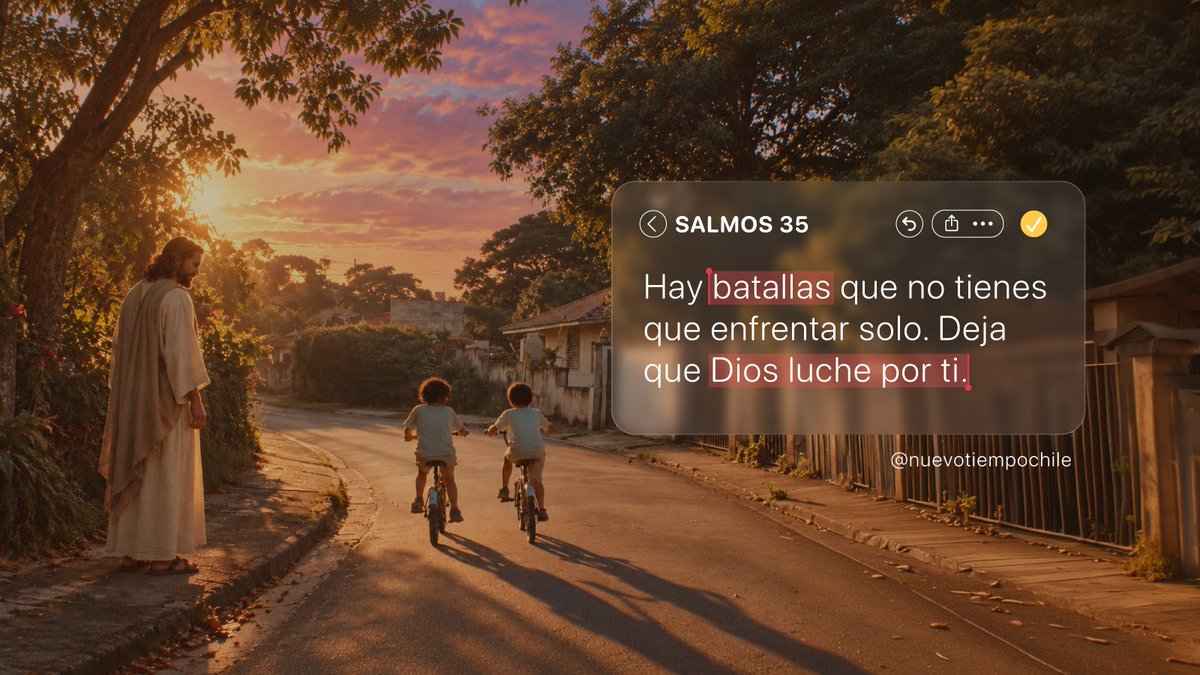 ntchile's tweet photo. Cuando sientas que ya no puedes luchar, recuerda: no estás solo. Dios va delante de ti y pelea tus batallas. 💙
#RPSP #PrimeroDios #Salmo35
🎧 Escucha aquí: https://t.co/zroDdUMCAM https://t.co/EpZEquH7hz