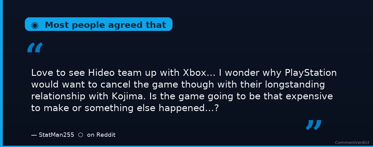CommentVerdict tweet picture