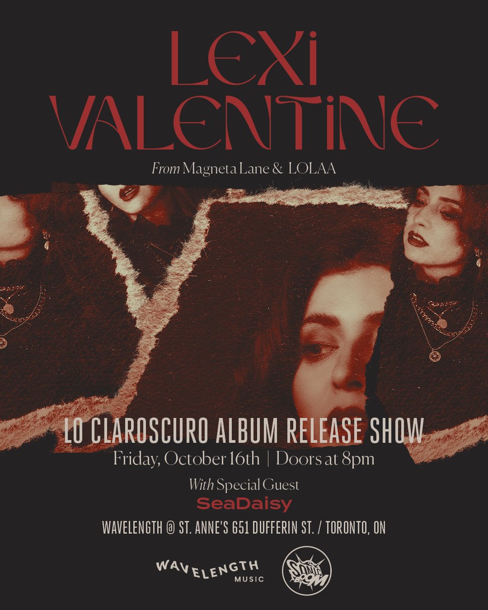 La_LexValentine's tweet photo. 🕯️✨ My debut album Lo Claroscuro drops Sept 18th! Join us for the release show on Oct 16th at St. Anne's (Toronto), co-presented by @wavelengthmusic. Poster by @zocastudio w/ photography by my hermanita Valerie Flores. Get your tickets 👉 https://t.co/0BMvePlPTq https://t.co/1mmg58Pfhc