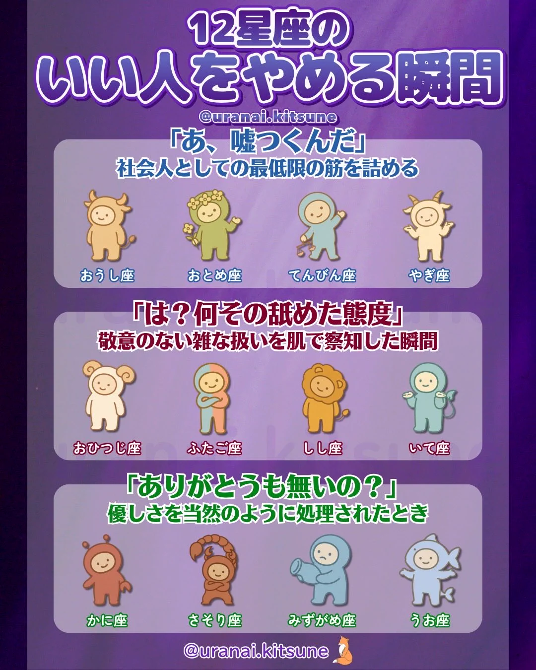 キツネ占い on X: 