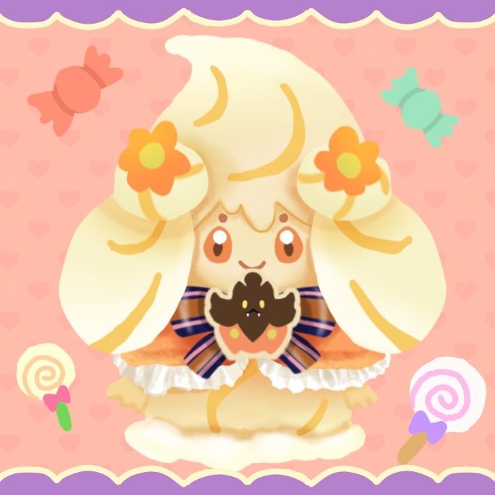 Fondue_sweet's tweet photo. ハロウィンマホイップちゃん🍭
#ポケモンイラスト #ポケモン https://t.co/ka7kaY1U7I