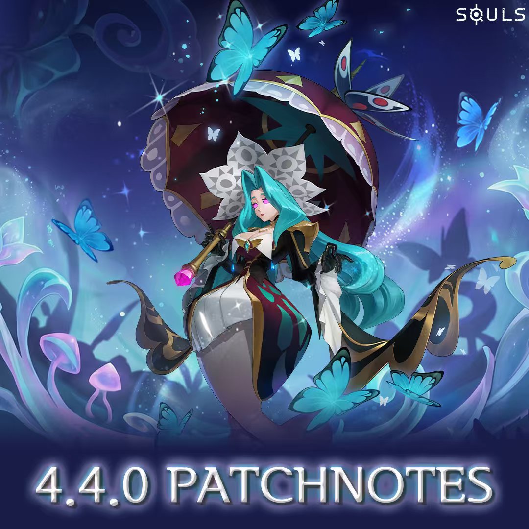 Souls_US_'s tweet photo. Dear Soulers, Patch 4.4.0  will be dropping on 9/17! 

Here's a preview of the upcoming changes we will be making below and new content in store!:

[New Content]
1. New Event:Lucky Puzzle(starts September 22)
2. New Season Hero: Maelin
3. New Hero Skin:Twilight Butterfly Melantha https://t.co/do33tSMw4t
