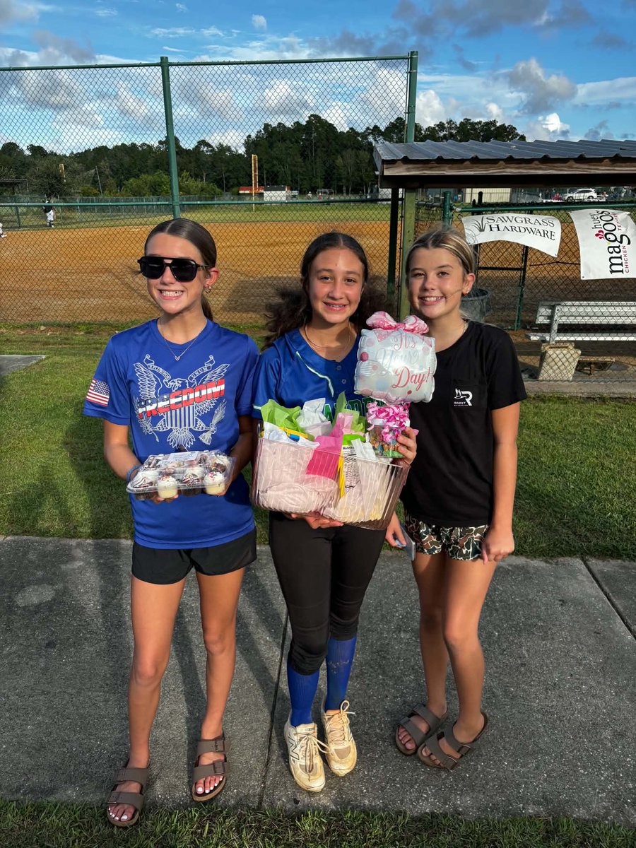 FREEDOMSBFL's tweet photo. Sophia off of Freedom(Brown)14u and her Camden Middle School Softball team picked up another huge win last night with her softball sisters Harper and Haven cheering her on! ALL ABOUT THE GIRLS SOFTBALL #Since2019 #FreedomGirlsRule #TheWorkNeverStops @freedomsbfl https://t.co/Uufuaf9Gqz