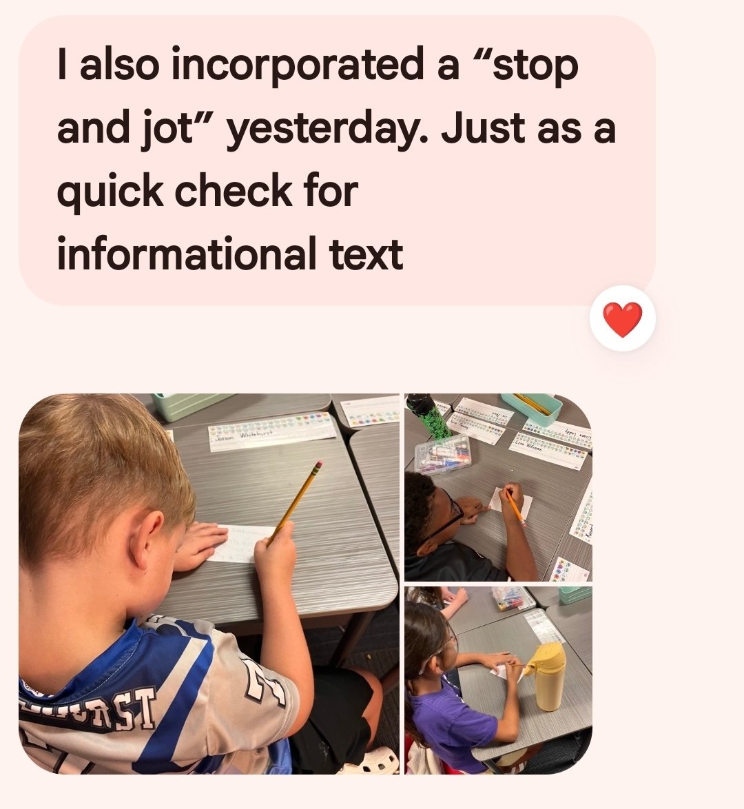 SSralonso's tweet photo. This year, the @PrincetonISD C&amp;I department has been intentionally embedding @lead4ward strategies into lesson plans to increase engagement &amp; student ownership! Receiving teacher feedback like this is evidence that the enhancement is making a positive impact! https://t.co/MHOaaPrCZ5