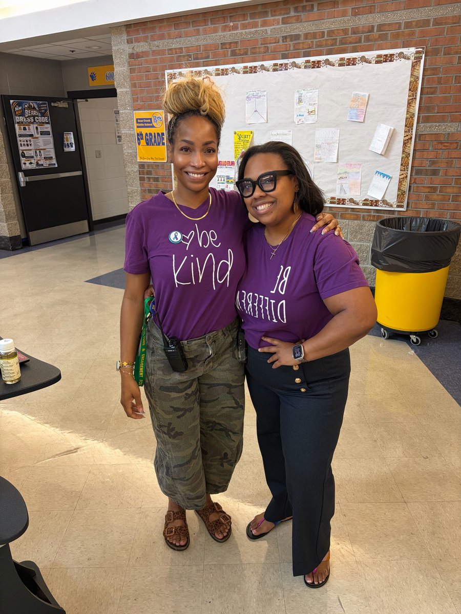 CounselorElle_C's tweet photo. ay made my counselor heart happy. ππ©΅ Our entire @BearCreekMS staff showed up in purple and teal for Suicide Prevention Month, and I π seeing our school come together around such an important message.
@FultonCoSchools
#SuicidePreventionMonth #SPM26 #MentalHealthMatters #fcsACT https://t.co/OVlSWHMt0h