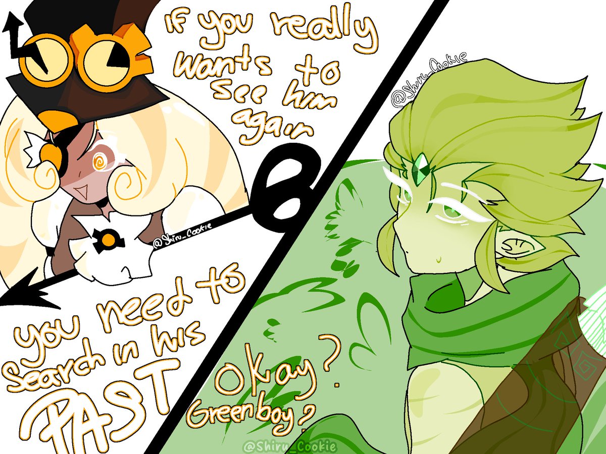 Shiru_Cookie's tweet photo. 『A Missed Story』 this is a story that I created
Based in my Au of fire spirit backstory

#windfire #FireWind #cookierunkingdom #crk
#WindArcherCookie
#FireSpiritCookie
#Timekeepercookie https://t.co/CRwF0oRK17