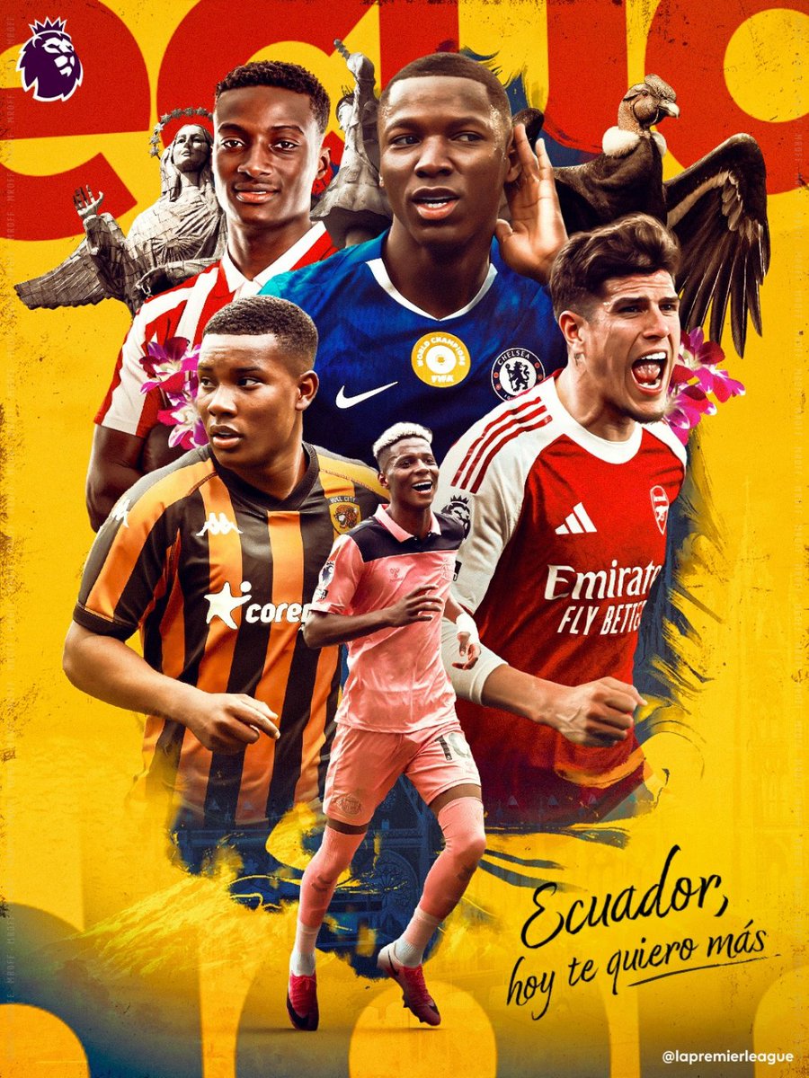 MrOFFSIDER's tweet photo. La cuenta oficial de la Premier League dedicó un posteo a la cada vez más abundante presencia ecuatoriana en sus equipos. https://t.co/hrDlONqDzx