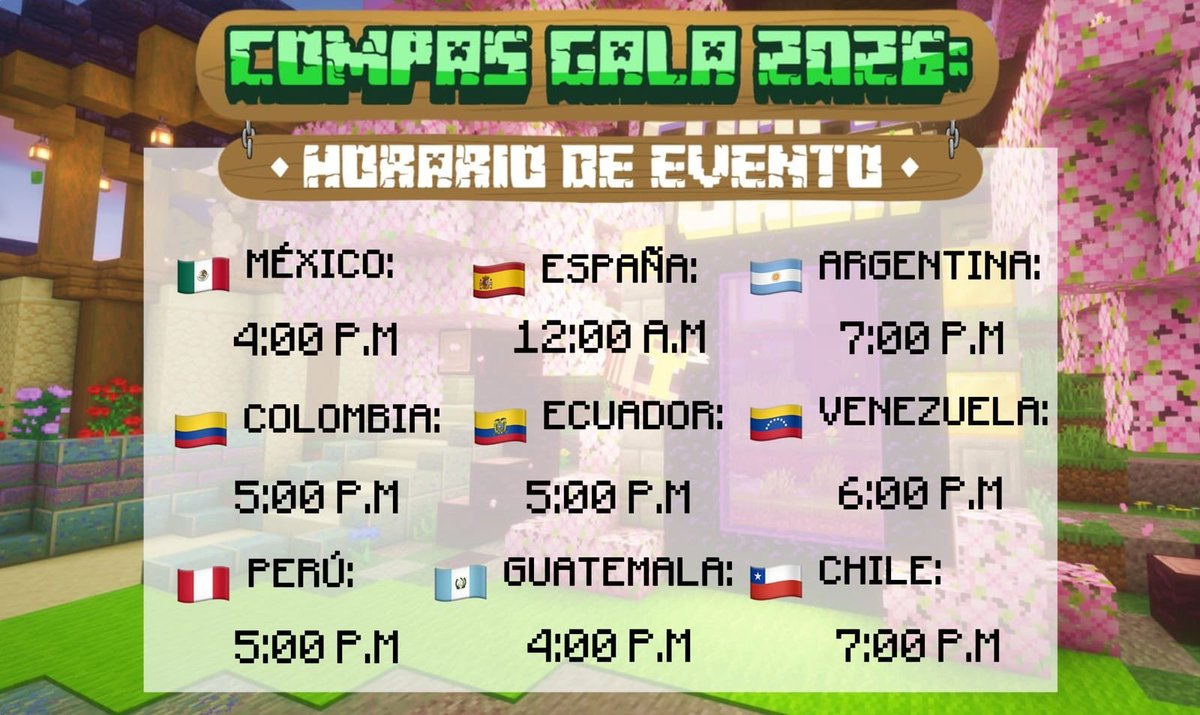 CoMPaS_Gala's tweet photo. ✦ 𝗘𝗩𝗘𝗡𝗧𝗢 #𝟯 - ¡𝗘𝗦𝗖𝗢𝗡𝗗𝗜𝗧𝗘 𝗘𝗦𝗣𝗘𝗖𝗜𝗔𝗟! ✦
En "Who is it again?" conviértete en un N͔P̤̤͖ͪ͑̕C͖͖, escóndete y evita ser encontrado o... ¡Demuestra que eres el mejor cazad0r! 🕵️♂️🗡️
¡Los mejores jugadores subirán al p̵o̷d̴̓io! 🏆✨
#Minecraft_CG6
#CoMPaSGala2026 https://t.co/UTCKfYQxBv