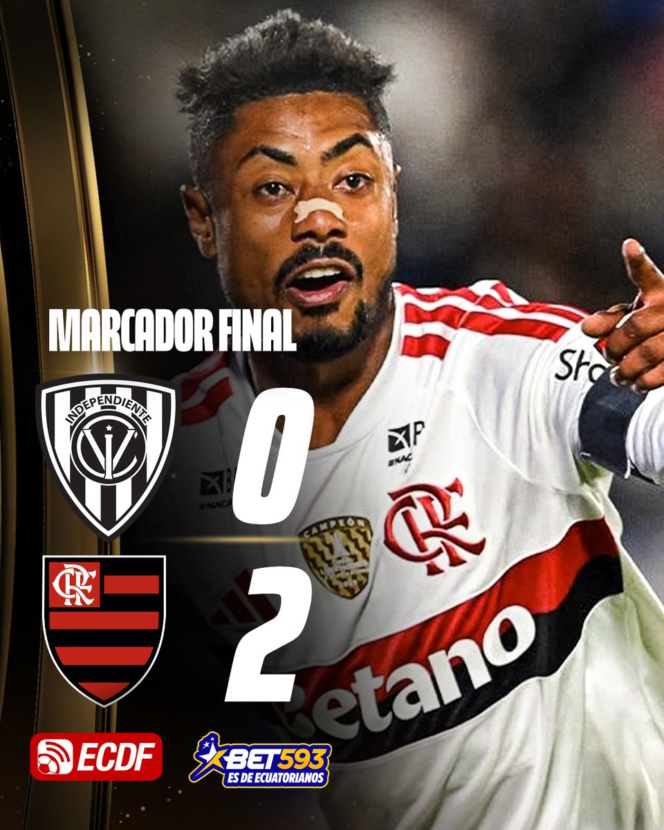 ElCanalDFutbol's tweet photo. 🇪🇨😬¡INDEPENDIENTE NO PUDO EN CASA ANTE FLAMENGO! 🔴🇧🇷

🔵⚫️#IDV recibió a #Flamengo en el Estadio Olímpico Atahualpa por la ida de los cuartos de final de la Copa Libertadores.🏆#Bet593 https://t.co/DbR9uMjpMf