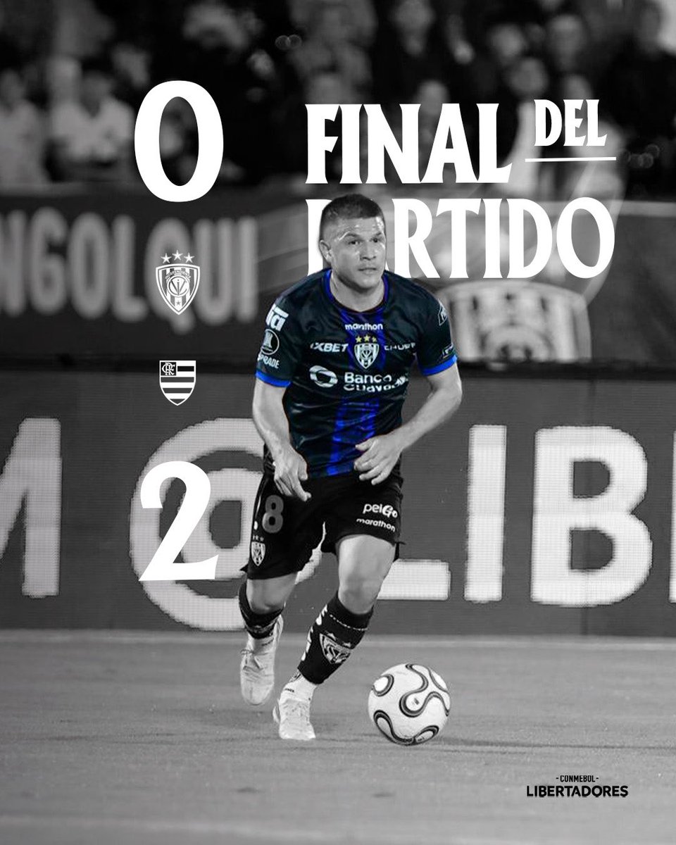 IDV_EC's tweet photo. Primera | Final ST 🕣 #Libertadores 🏆  #IDV 0 Flamengo 2 https://t.co/rsuPTh4A86
