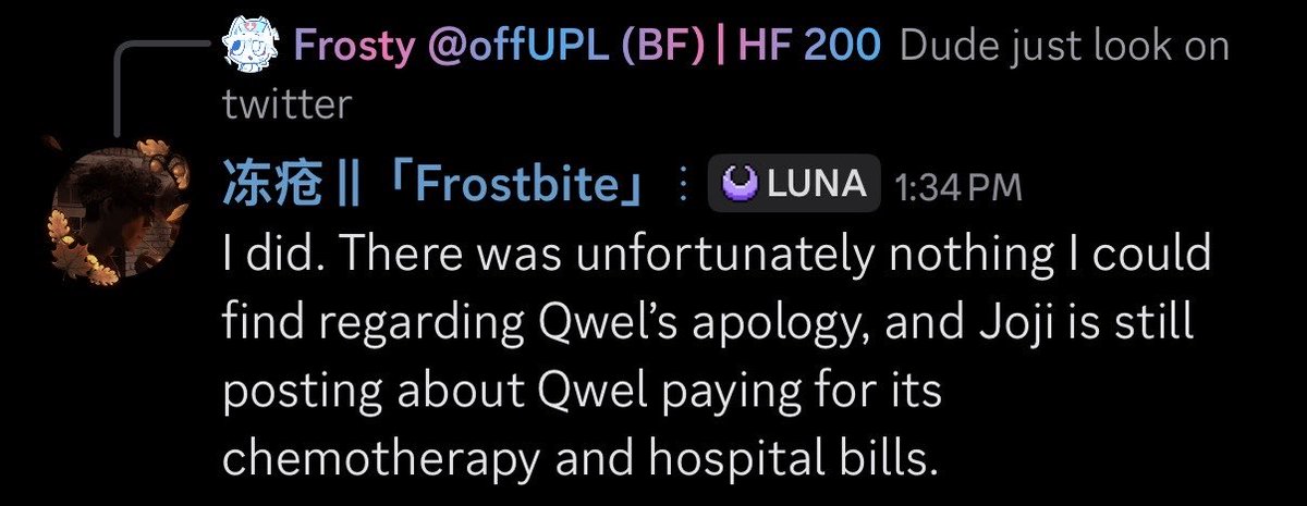frostwillbite's tweet photo. @BoyImPlagued @Wenda_Sprunki Thank you and Gary for this. I had some rude ass Discord members of the Dandy’s World Pro Community pushing me aside when I’d try to ask. 💀 https://t.co/eqJBxefCdw