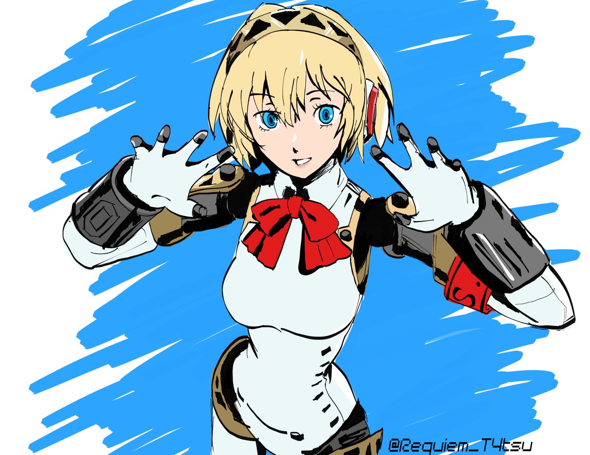 Requiem_T4tsu's tweet photo. Happy birthday Aegis!!!, my favorite character in the Persona franchise!
#アイギス生誕祭2026 https://t.co/0Llspd9413