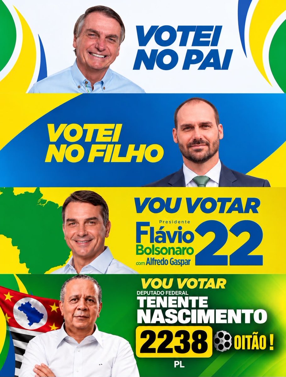 Descomunal14's tweet photo. Família Bolsonaro 🇧🇷 

Deputado Federal Tenente Nascimento 2️⃣2️⃣3️⃣8️⃣TÃO

@FlavioBolsonaro 

#TenenteNascimento2️⃣2️⃣3️⃣8️⃣tão https://t.co/07WfzzHcd1