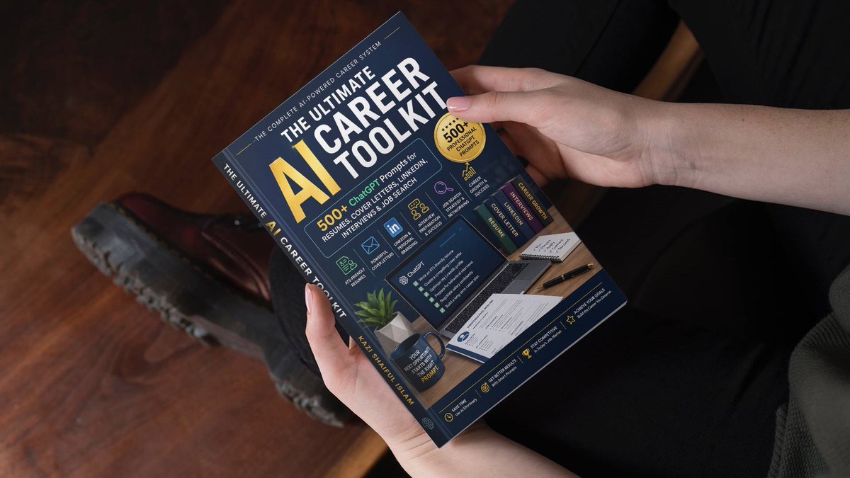 sazid_500's tweet photo. Buy The Ultimate AI Career Toolkit: 500+ ChatGPT Prompts for Resumes, Cover Letters, LinkedIn, Interviews &amp; Job Search on @Gumroad https://t.co/eOSD8B6Mbb https://t.co/IQKWqpuHI2