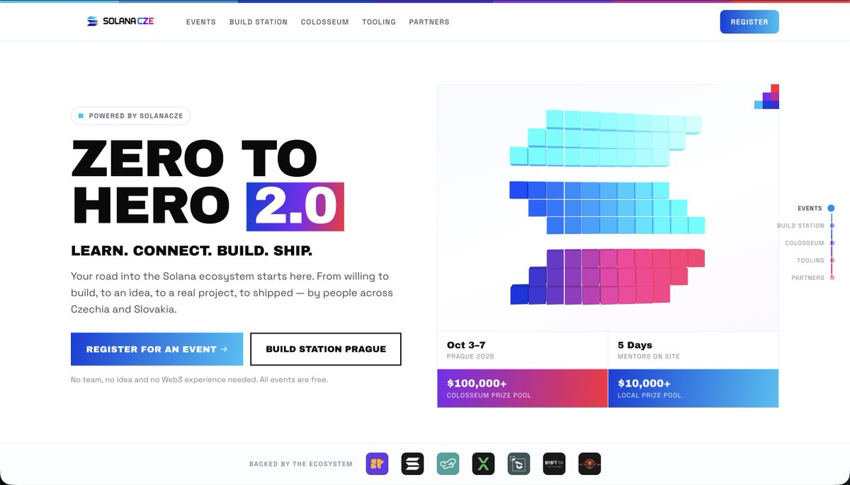 albertbastl's tweet photo. Scratched that creative itch after a while and helped @SolanaCZE build the event landing page!

Proud to support the community on the way to Superteam.

Take a look and drop your feedback! Link below :) https://t.co/4Xski6eEm0