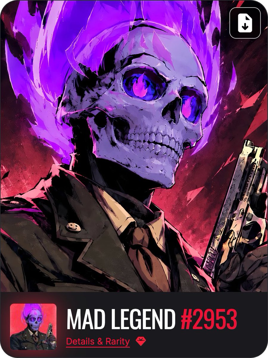 __MS15__'s tweet photo. Ngl, the aura on this skull is actually illegal! 💀
One of the very few in the entire #MadLads collection.
You either see it or you don’t 👀
Fock it!
#MadLegends https://t.co/UweSfE7Er6