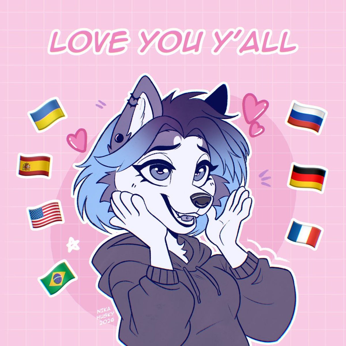 nika_husky_art's tweet photo. This chibi sketch was inspired by my X stats! 💕 

I can't even begin to describe how happy I am to realize that, for the first time, people from all over the world are following my work! It's just incredible! 🌍 https://t.co/sVnbcIi2tF