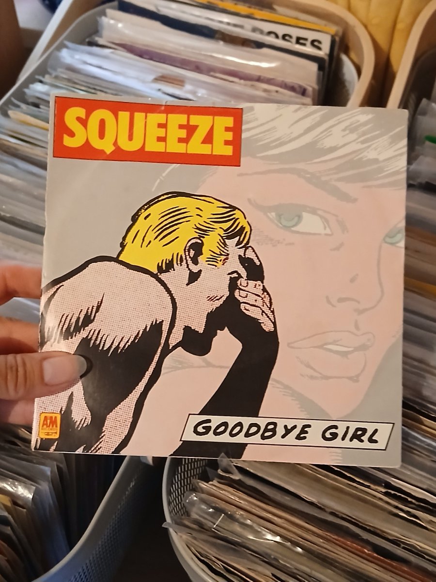 clairywairy88's tweet photo. "Sunlight on the lino, woke me with a shake. I looked around to find her but she'd gone. Goodbye girl. Goodbye girl. Goodbye girl." 🧡 #GoodbyeGirl (1978) #Squeeze 💛 #ChrisDifford #GlennTilbrook #JoolsJolland Happy Friday all.x ❤️ https://t.co/xe2AfxL9Gb