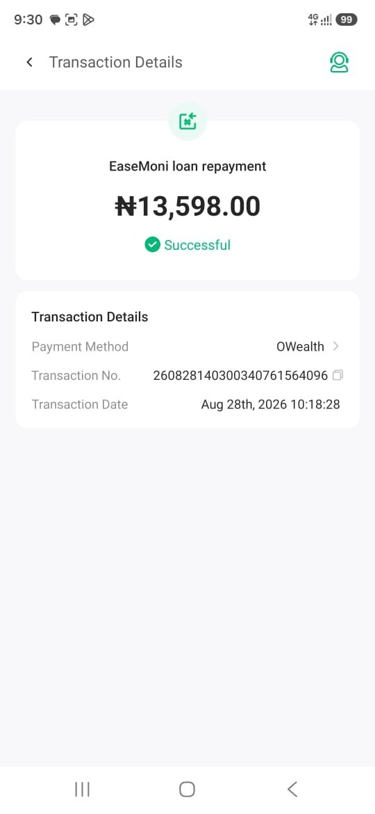 EmeraldcoolC's tweet photo. @OPay_NG @easemoni @easemoni are owing me total of 13,598 which means I over paid them and I still have outstanding on my dashboard. @MobilePunch @channelstv https://t.co/7WefWbmVCM