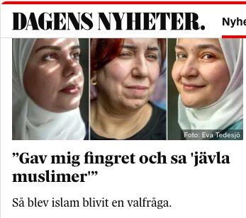 BorisBenulic's tweet photo. Men halledudanedå! 
Det må jag säga var upprörande. Ge någon fingret och säga “j-vla muslimer”.
Fint att DN tar upp dessa upprörande övergrepp – folkmordet väntar liksom runt hörnet.

Nu väntar vi alla på att DN ska inleda en ny serie.
Första avsnittet kan ha rubriken:
“De skrek sära på benen, svenneh-ra, och så våldtog de mig – alla fem”.

Andra avsnittet kan få rubriken:
“De tog min jacka, min mobil och mina pengar, sedan vrålade de öppna munnen svennej-vel, och så p-issade de på mig”.

Kanske kan Niklas Orrenius få i uppdrag att skriva den serien?