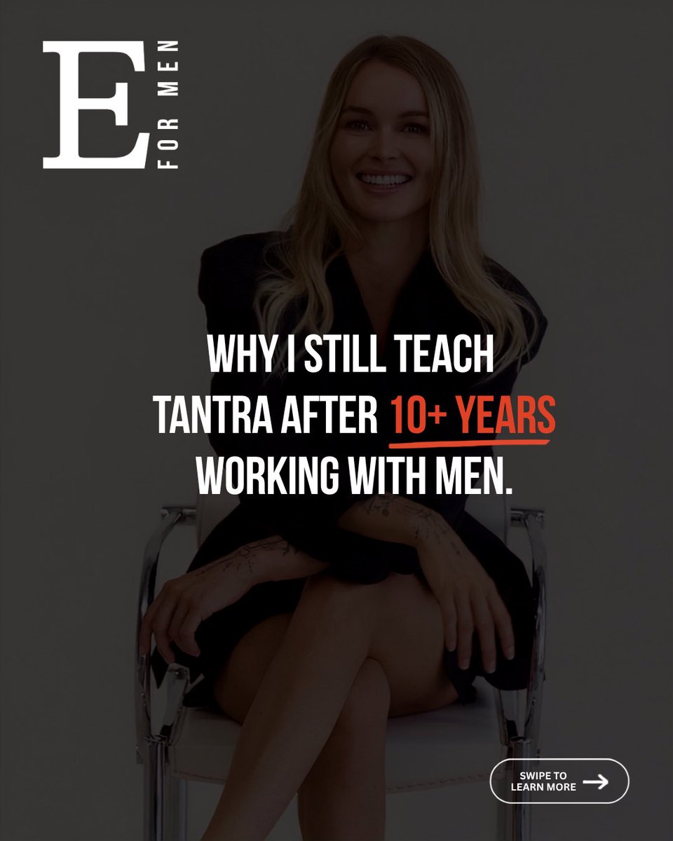 elevateformen's tweet photo. After 10+ years working with men, I still teach tantra.

Because the more I’ve learnt about the nervous system, behaviour and arousal, the more relevant some of these practices have become. https://t.co/GpPQGEGzJT