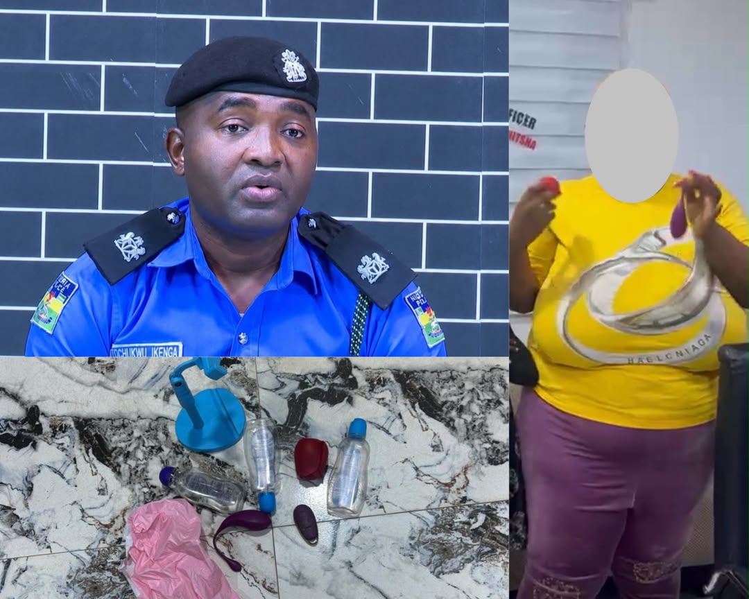 NigeriaStories's tweet photo. Anambra state police arrest 36-year-old woman Anulika Onyeanusia over alleged child po@rnogr@ph% in Onitsha, rescue four children https://t.co/QdDMH7Jhjd