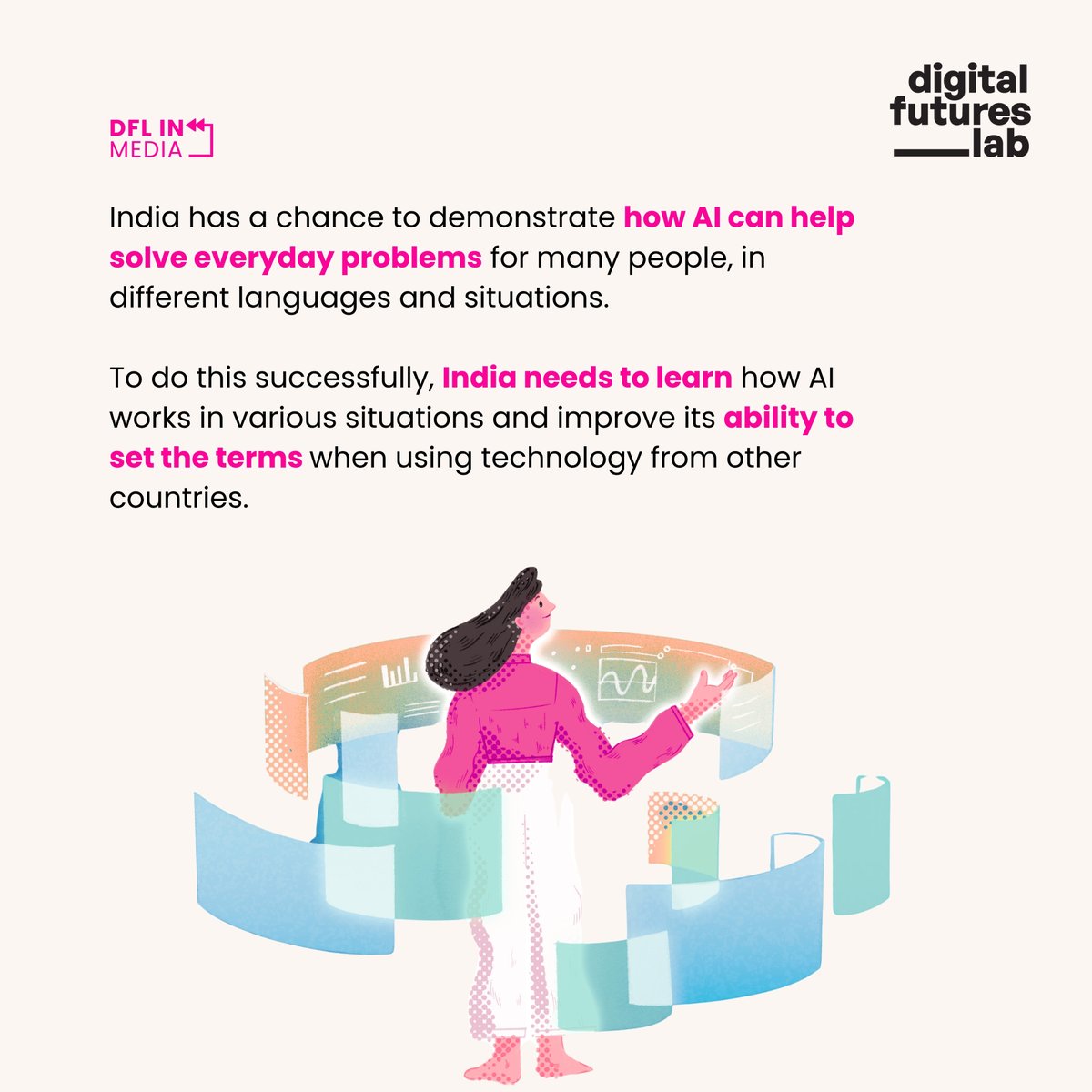DigiFuturesLab's tweet photo. A review of 445 LLM benchmarks found only 16% used strong methods to measure performance. Fewer than 6% considered how people use these systems. Dr @urvashi_aneja, in @NewIndianXpress, on evaluation as India's path to AI sovereignty.
 https://t.co/JEYdUNptuz https://t.co/z1jZ49BnW7