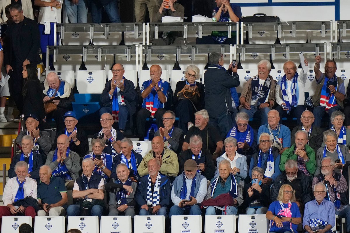 RobsonKanu's tweet photo. This is what football is about 👏

Como played their first ever Champions League home game yesterday, 119 years after the club was founded.

Demand was huge and thousands of supporters missed out, so president Mirwan Suwarso and several club directors gave up their own seats....

They gave them to fans born in 1950 or earlier - supporters who had followed Como through every division, long before nights like this ever felt possible 🥹

You can spend years playing for a club and feel deeply connected to it, but there are supporters in the stands whose relationship with that badge goes back 50, 60, even 70 years.

They’ve seen the relegations, the rebuilds and all the years when a Champions League night would have sounded ridiculous.

Players and managers come and go. Fans like these are the constant.

What a way to make sure the right people were there for history 🤝💙

(📷 AP Photo/Luca Bruno)