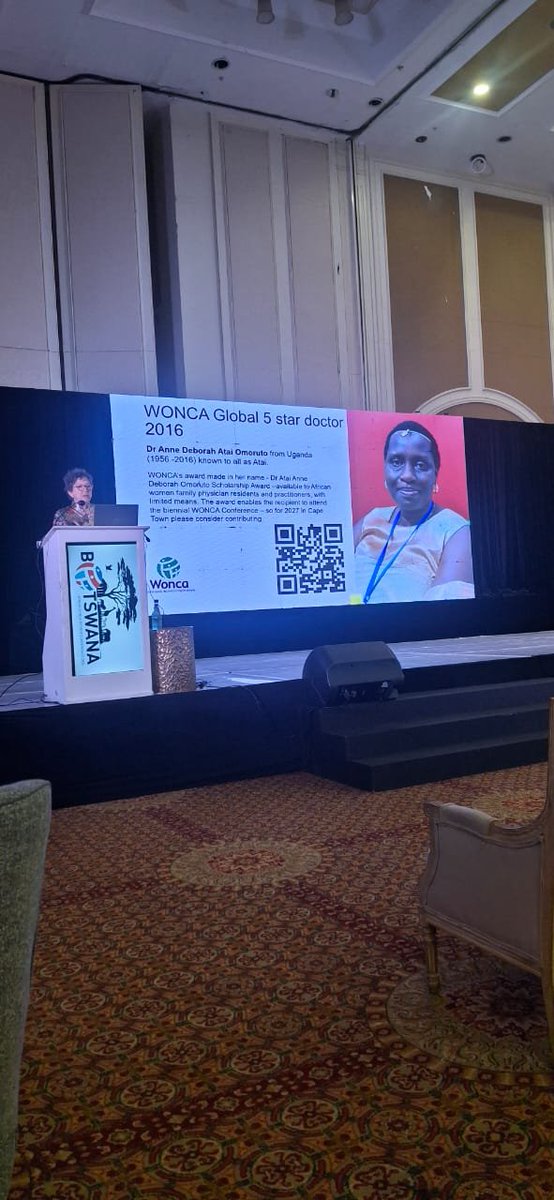 afpuganda's tweet photo. Our departed colleague Dr. Atai Anne Omoruto being recognised as the first and only African to have ever won the World 5-Star Doctor Wonca Award. https://t.co/83bx0mIqjM