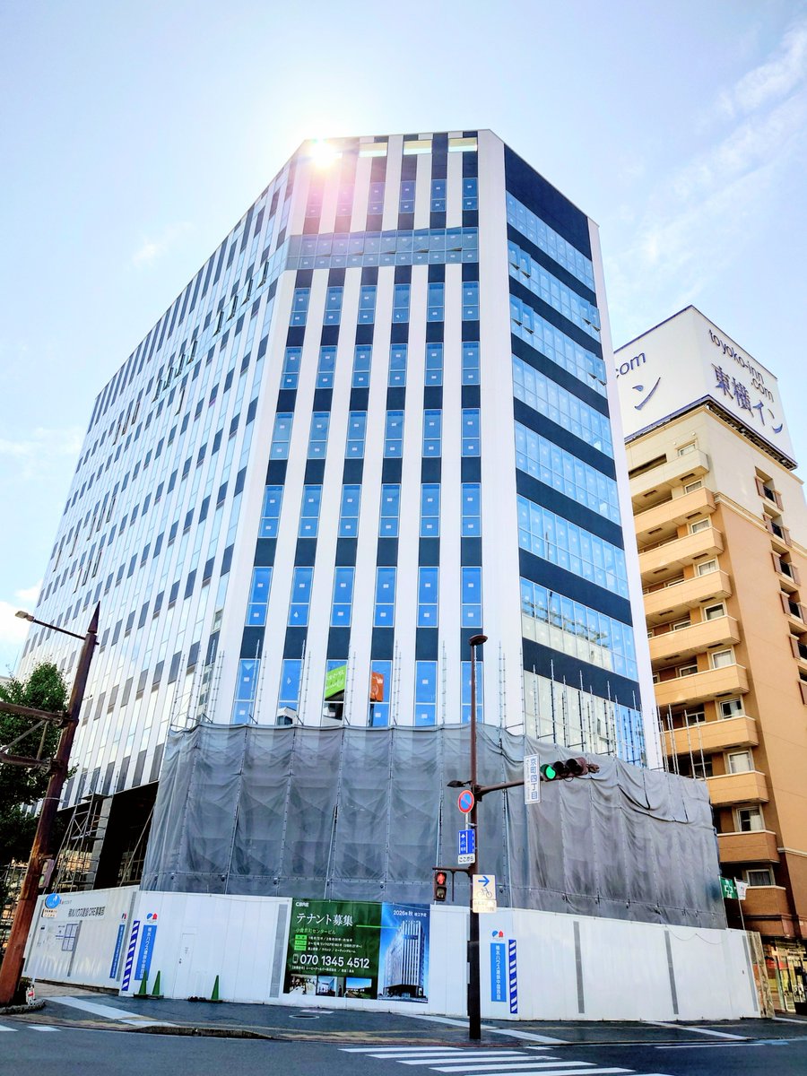 naisu2026's tweet photo. 小倉京町センタービル、10月竣工に向け外観はほぼ完成、内装工事を行っている状況
完成が楽しみです✨ https://t.co/S8DQP9qfMo