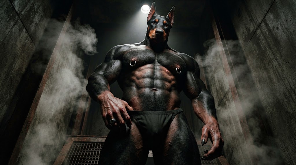 Dobermaniaco's tweet photo. what do you guys think of this character? testing out some prompts
#furry #muscle #waata #pecks #horny https://t.co/ARRoCUNHw7
