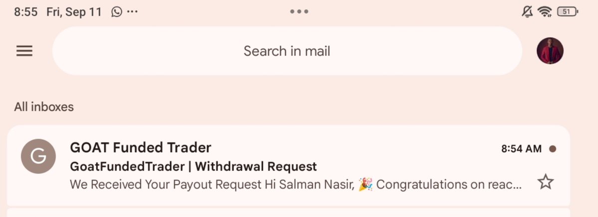 Bin__nas's tweet photo. Another withdrawal request sent to @GoatFunded . 🐐💸

The goal is simple: trade well, follow rules and get paid.

Now we wait. ⏳

Happy weekend, traders. ❤️ 

And right now, you can get 45% OFF ALL GFT ACCOUNTS 🔥

🎟️ Code: GFT45

Trade smart. Get funded. Scale up. https://t.co/1sNdcDqv7U