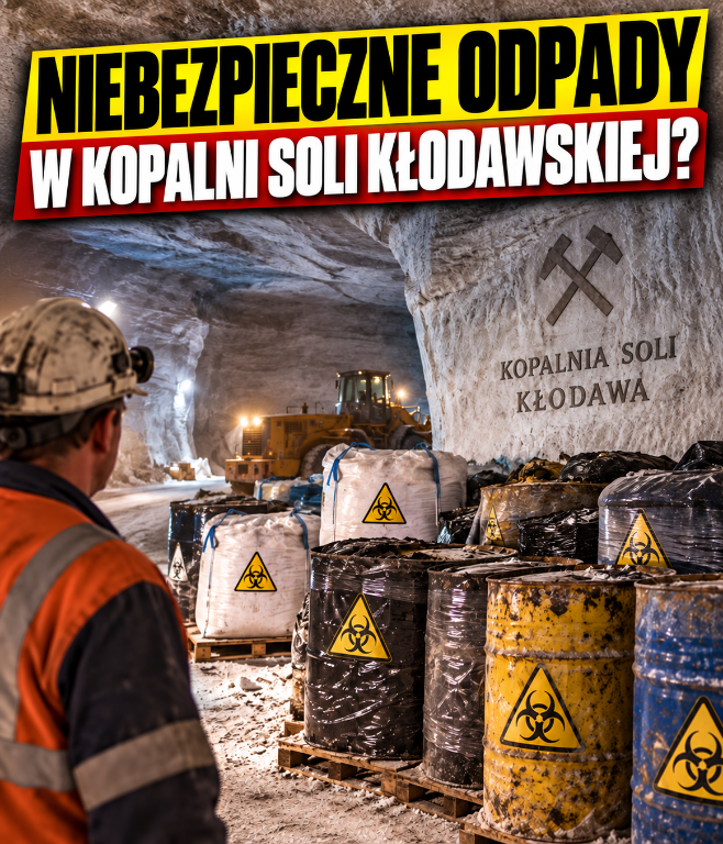 PUsiadek's tweet photo. Kopalnię z najlepszą na świecie solą kłodawską chcą zasypać toksycznymi odpadami!

⁨Odpady niebezpieczne w czynnej kopalni soli spożywczej? Jest wniosek! 

Burmistrz Kłodawy Piotr Michalak ujawnił, co znajduje się we wniosku państwowej kopalni w Kłodawie. We wniosku wymieniono 274 kody odpadów. Z tego 106 to kody odpadów niebezpiecznych.

W pierwszej kolejności popioły ze spalarni śmieci i materiały zawierające azbest.

Skala? Prezes zarządu Andrzej Sadowski mówi o kilkunastu do 25 tysięcy ton rocznie na początek. Docelowo od 100 do 150 tysięcy ton rocznie. Pod ziemią jest ponad 20 mln metrów sześciennych pustej przestrzeni.

Teraz powód. I to jest sedno sprawy.

Kopalnia zamknęła zeszły rok stratą 25 mln zł. Prezes mówi wprost, że składowanie ustabilizowałoby jej sytuację finansową..
Powiedzmy uczciwie jedną rzecz. Składowanie odpadów w kopalniach soli istnieje na świecie. Państwowy Instytut Geologiczny wymienia obiekty w Niemczech i Kanadzie. Sam pomysł nie jest absurdem.

Problem leży w tym, gdzie chce się to zrobić.

Kłodawa to czynna kopalnia. Produkuje sól, w tym spożywczą, i prowadzi trasę turystyczną. Nikt w Polsce nie zrobił jeszcze podziemnego składowiska, a już na pewno nie w zakładzie, który jednocześnie wydobywa sól na stoły Polaków.

I tu warto spojrzeć na Niemcy.

W kopalni soli Asse II w Dolnej Saksonii w latach 1967-1978 złożono około 47 000 metrów sześciennych odpadów promieniotwórczych. Sto dwadzieścia sześć tysięcy beczek.

Górotwór okazał się nieszczelny. Wilgoć i sól niszczą pojemniki. Decyzję o wydobyciu odpadów podjęto piętnaście lat temu i do dziś tego nie zrobiono. Trwają prace nad robotami, które mają je stamtąd wyciągnąć. W Kłodawie na razie chodzi o popiół i azbest, ale są to odpady niebezpieczne.

Uczmy się od innych!