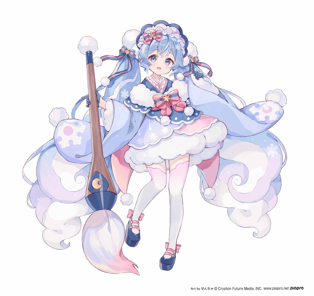 ukiukisoda's tweet photo. 「#雪ミク（#初音ミク）」×「AMP＋」大型企画にて「雪ミク 2023ver.」フィギュア用イラストを担当させていただきました！どうぞよろしくお願いいたします❄✨
#SNOWMIKU https://t.co/E1Y0MMMKGa