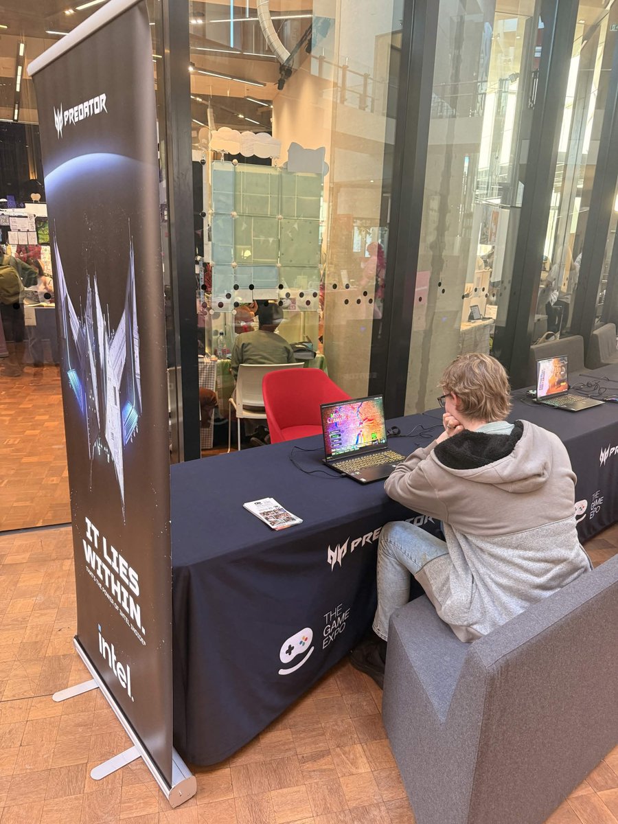 TheGameExpo's tweet photo. The TGX Pop-Up is now at SAEGX! 🤖 💙  

Come by, check it out and experience the high-performance gaming power of Predator laptops for yourself!  

We will be here all day, so swing by and say hi, so swing by and say hi! 

Powered by Powered by @AcerANZ &amp; @PredatorGaming https://t.co/AWsrT0jfFT