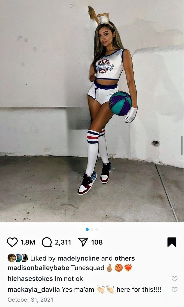 seasleuths's tweet photo. #Whoremembers when Drew liked Madison's Halloween post in 2021 where she was dressed up as Lola Bunny? Then during OBX press in 2023, Drew says that his childhood animated crush was Lola Bunny 👀😌 https://t.co/Tff0j7PUiE