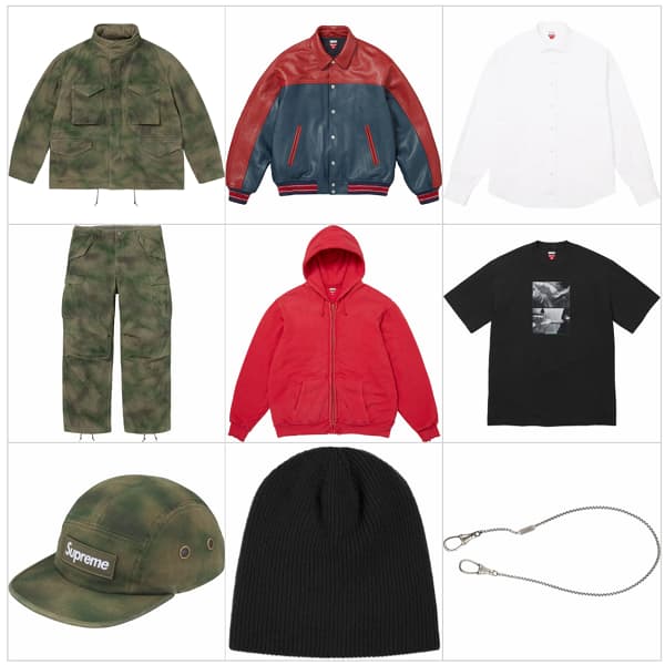 Supreme_plus's tweet photo. Supreme Week4

※全アイテム画像とサイズ表が公開        

発売前にしっかり確認しよう        

－①アプレッセ
https://t.co/9VsKUGMafX

－②レギュラーアイテム 
https://t.co/muq4OoNel4 https://t.co/PYb6PFySWt