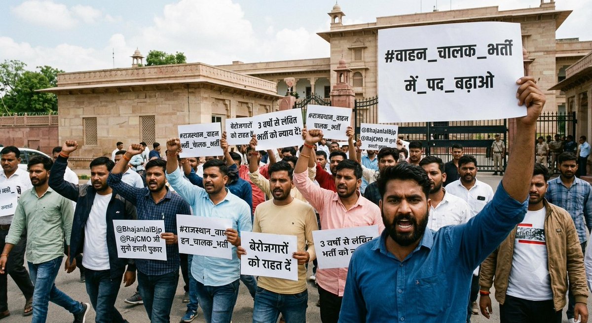 bharatchaudhryy's tweet photo. राजस्थान वाहन चालक भर्ती-2024 में पदों की संख्या बढ़ाकर युवाओ के संघर्ष को न्याय दे वर्षों से तैयारी कर रहे अभ्यर्थियों की मेहनत को अनदेखा न किया जाए
@BhajanlalBjp @RajCMO जी, राजस्थान के बेरोजगार युवाओं को राहत प्रदान करें।
#राजस्थान_वाहन_चालक_भर्ती
#वाहन_चालक_भर्ती_में_पद_बढ़ाओ https://t.co/Q2XvaV1Kmm