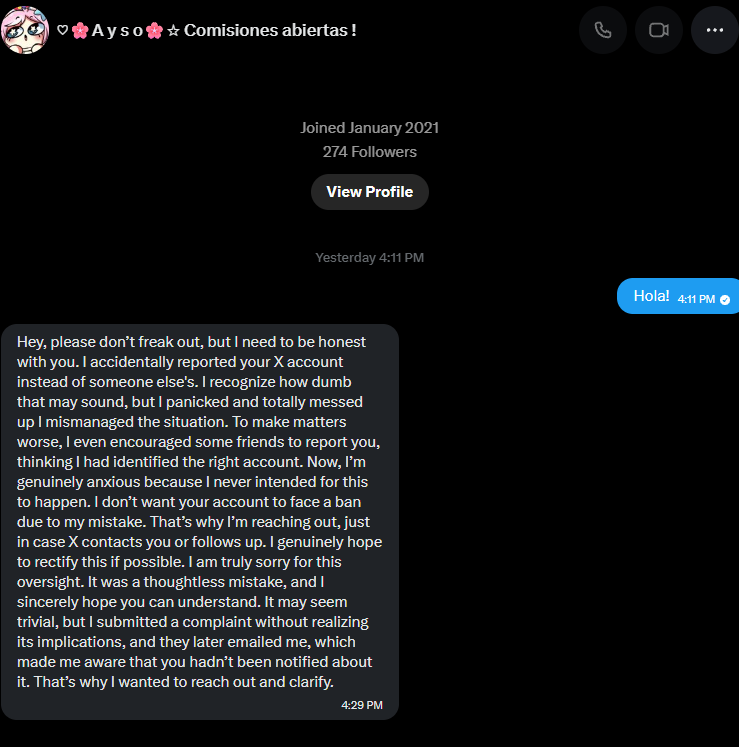 starmi_art's tweet photo. Hola !! 
se que no tengo muchos seguidores en esta cuenta, pero quiero avisar que mi cuenta anterior ha sido Hackeada c,,: 

si les llega un mensaje como el de las imagenes, no respondan. Trataré de recuperar la cuenta, mientras tanto estaré por esta cuenta ya que me mudaré aqui+ https://t.co/21V7pN6WmG