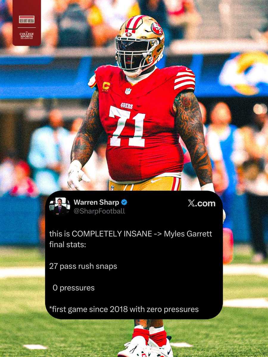 RedDirtMediaCo's tweet photo. In year 17, @TrentW71 is playing better than any other lineman in the NFL 😳🏈 https://t.co/AO1J9ua3L5