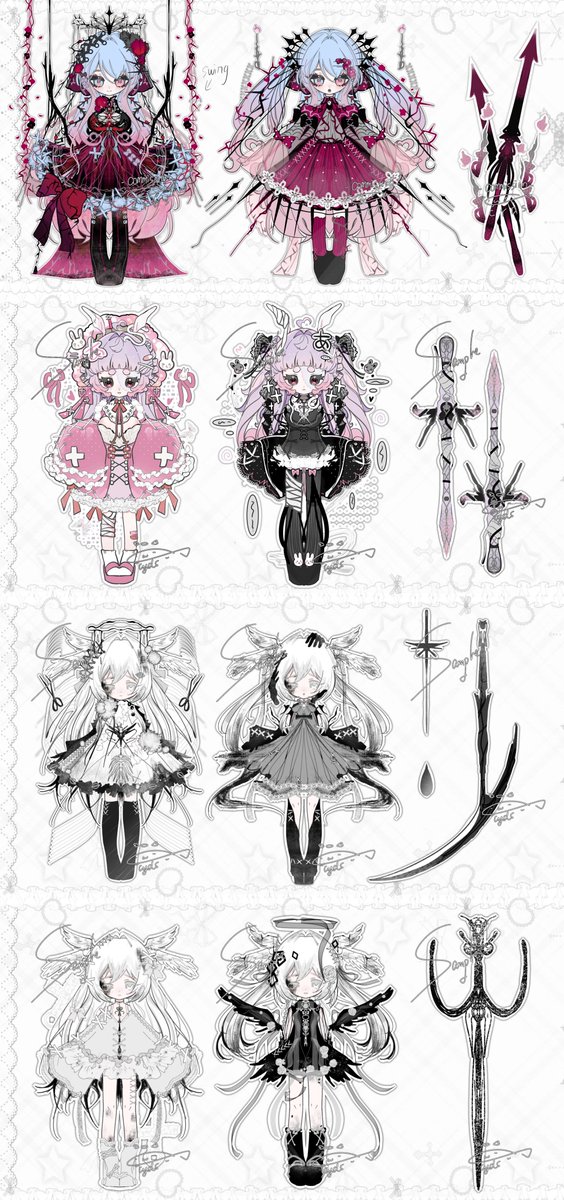 CYDSgvmu's tweet photo. Impression costume & weapon design showcase
~ε(´。•᎑•`)っ♡
✧Repost
✧💖
Hoping to launch my commissions on VGen, my new platform~✧₍^˶- ˕ -˵^₎✧
https://t.co/jLZ16jnoz0
#VgenComm #artistvgen #commission #clothesdesign https://t.co/Bj1ynCyF0K