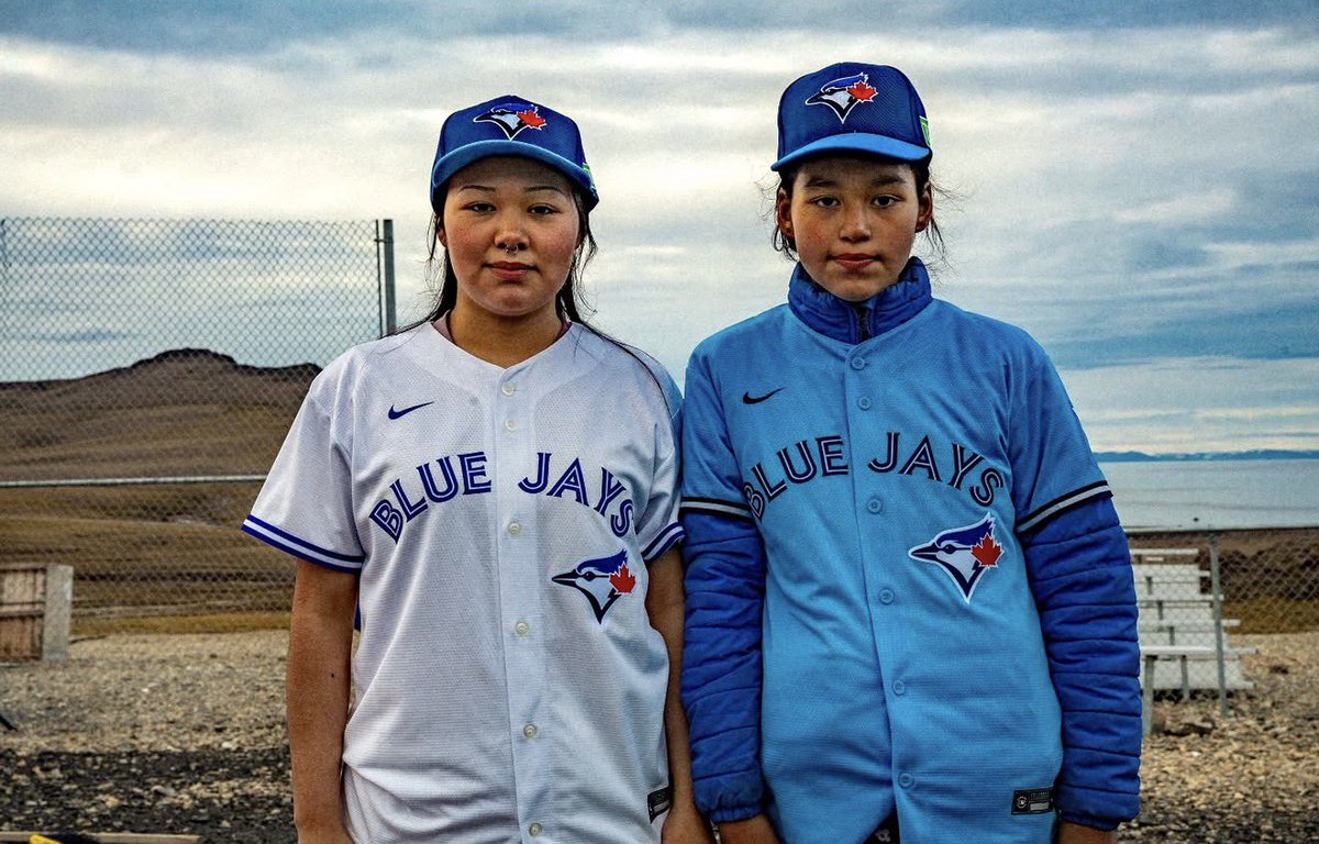 MadelnCanada's tweet photo. The Toronto Blue Jays helped fund and build the world’s northernmost baseball diamond in Arctic Bay, Nunavut — a hamlet of about 1,100 people sitting some 3,200 km from Rogers Centre.​​​​​​​​​​​​​​​​​​​​​​​​​​​​​​​​​​​​​​​​​​​​​​​​​​ ⚾️🇨🇦 https://t.co/IjRCDalpVT