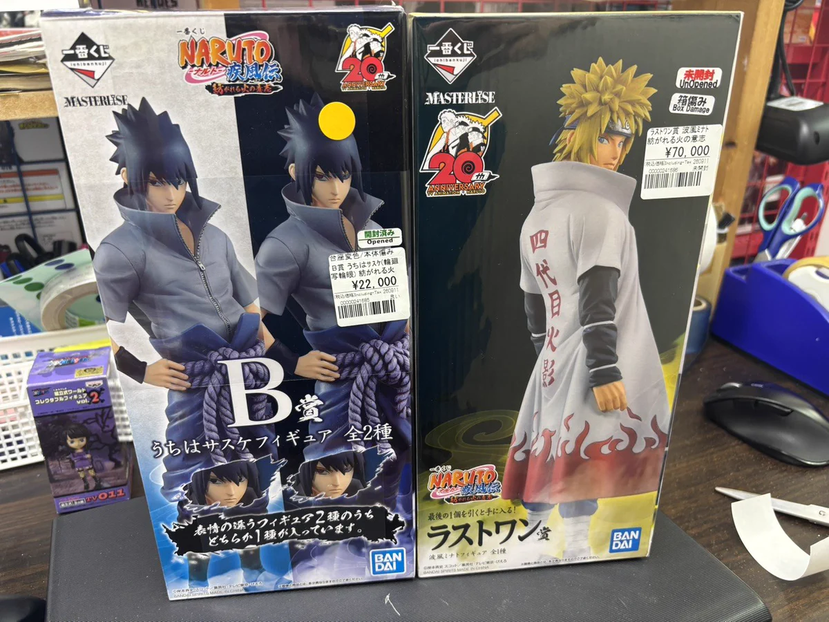 一番くじ NARUTO B賞うちはサスケ ラストワン波風ミナト アニメフィギュア専門店】おたちゅう。秋葉原1号店 on X: 