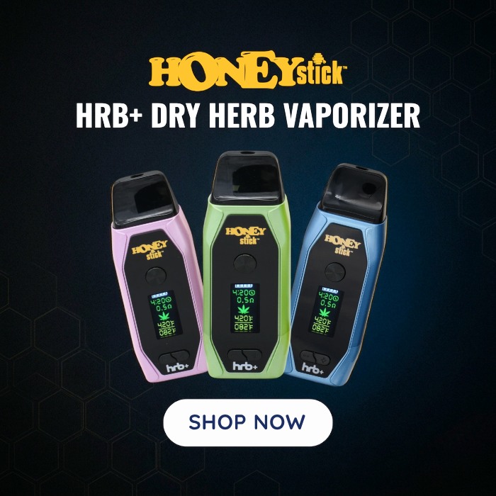 SmokeAndVapeCA's tweet photo. A dry herb vaporizer with an OLED display showing your exact temp, resistance, and session info.

Available in 5 colors.

The HoneyStick HRB+ is not messing around 🌿

Free shipping over $49 🇨🇦

Shop now: https://t.co/QAMozGXiuk

#smokeandvape https://t.co/J0CHxNfYyB