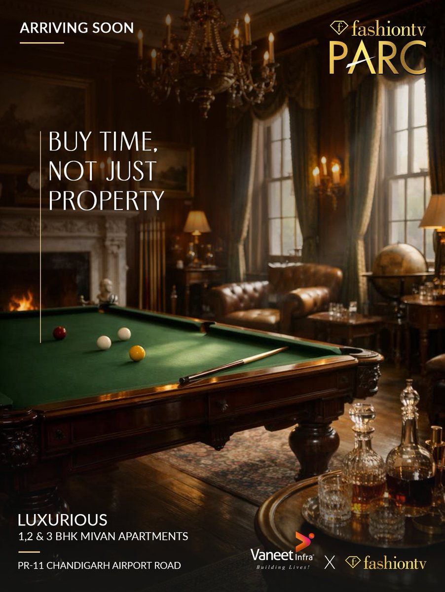 Infra_Vaneet_'s tweet photo. The best investment isn't measured only in square feet, it's measured in the moments you get back.

FashionTV PARC is thoughtfully designed to help you spend less time rushing and more time living.

Arriving Soon

🔸 1, 2 &amp; 3 BHK Luxury Apartments https://t.co/hMxJYlWOe6